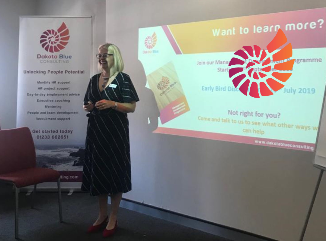 Dakota Blue's MD, Jackie Brooker, presents at HSBC about the five key skills of management